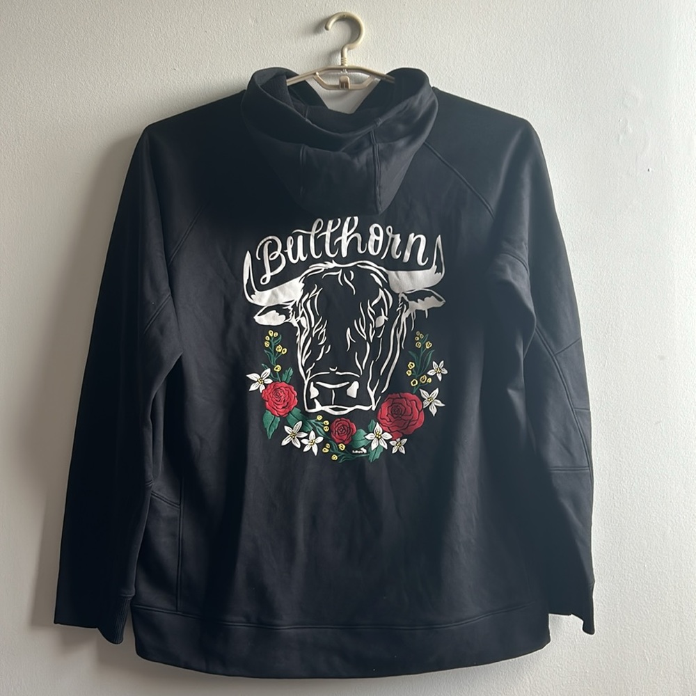Black Bullhorn Hoodie 2X New Era